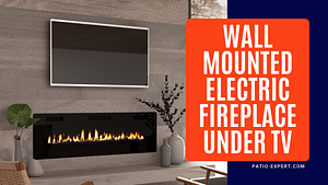 Wall Mounted Electric Fireplace Under TV